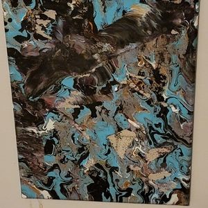 Acrylic pour painting